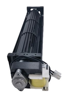 Ventilador de fluxo cruzado de ventoinha tangencial Eletróforese preta 120V 60HZ 260mm Para forno elétrico