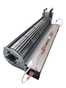 Ventilador de sopro de fluxo cruzado de 27 W com elemento de aquecimento PTC para 120V 60HZ